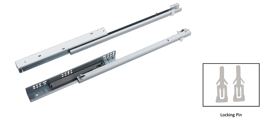 Hidden，Two Folded Hydraulic Bottom Mounted,3/4 Drawout